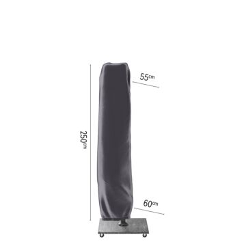 Sonnenschirmbezug H 250 cm schwarz - Platinum