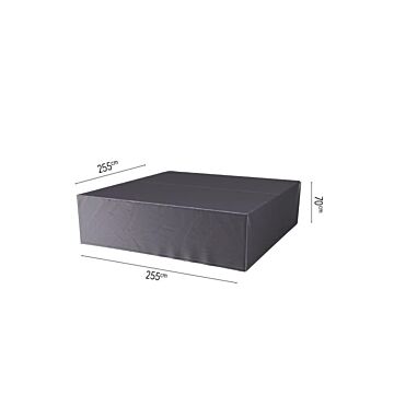 Lounge-Set Abdeckung L 255 cm schwarz - Platinum