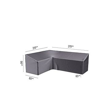 Lounge-Set Abdeckung L links L 270 cm HB schwarz - Platinum
