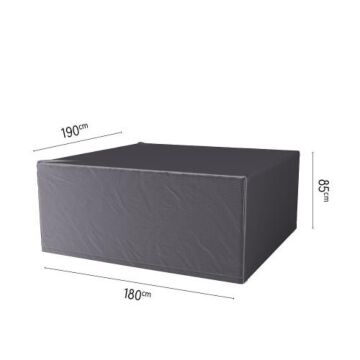 Abdeckung für Gartengarnitur L 180 cm schwarz - Platinum