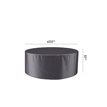 Abdeckung für Gartengarnitur Ø250 cm schwarz - Platinum