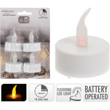 LED Teelichter Set mit 4 Stück LED Teelichter Set mit 4 Stück