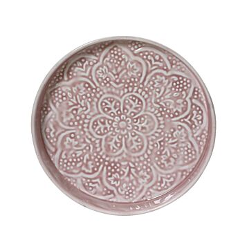 Deko-Teller Eisen rosa Ø 22 cm 