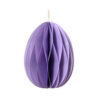 Dekoanhänger Ei fliederfarbenes Papier 6 cm