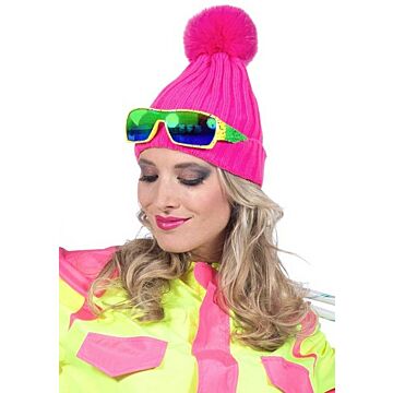 Skimütze neon pink