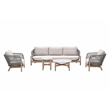 Loungeset talara 5 Stück grau - Garden Impressions