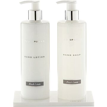 Geschenkset Handseife und Handlotion Fresh Linen – Ted Sparks