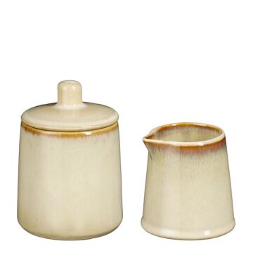 Racco Zucker-Milch-Set beige 2 Stück Ø 7,5 cm - Mica