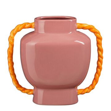 Vase Viva rosa H 24,5 cm - Mica
