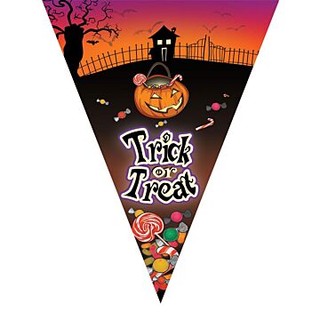 Wimpelkette Trick or Treat 10 Wimpel 5 Meter