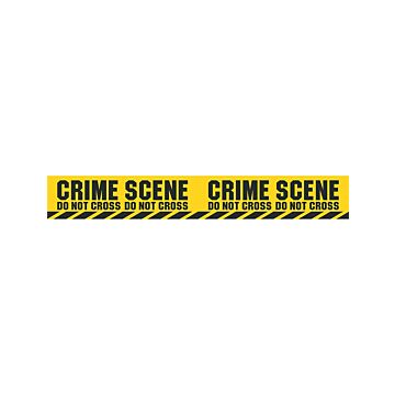 Banner Crime Scene Gelb 610 x 8 cm
