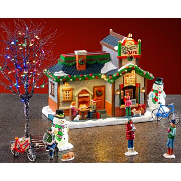 Lemax The Christmas Cafe Set inklusive Adapter 74254, 550 mA (weiß)
