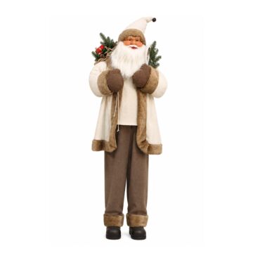 Weihnachtsmann stehend Weiß 200 cm