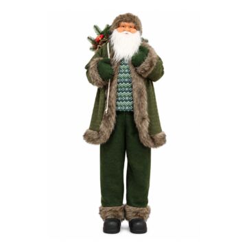 Weihnachtsmann stehend Grün 200 cm