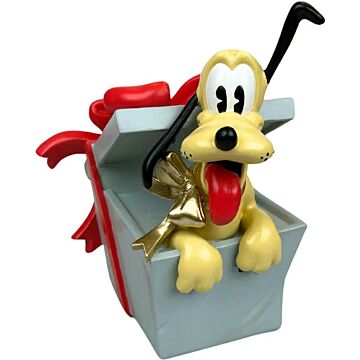 Weihnachtsfigur Pluto mit Geschenk - Disney