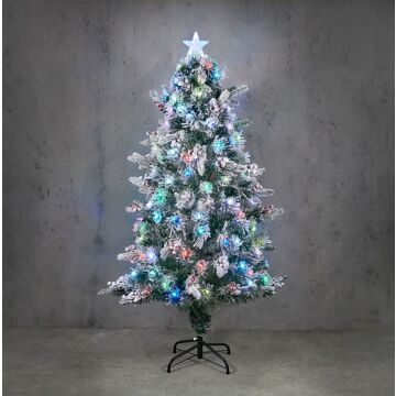 Baum Atlanta 50 LED-Lichtfaser grün multi 150 cm - Luca Lighting