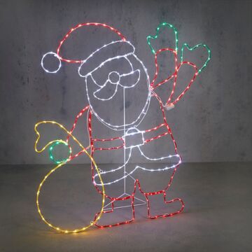 Ropelight Weihnachtsmann LED rot 117 cm -Luca Lighting