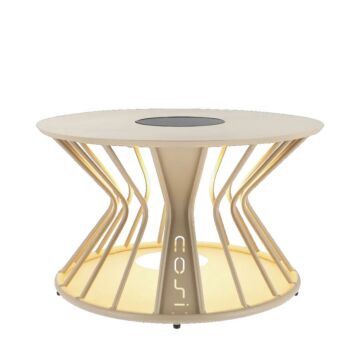 Cosilumia Beistelltisch rund Sandbeige  Ø 70 cm - Cosi