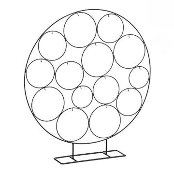 Dekorationskreis schwarz 64 cm -Mica