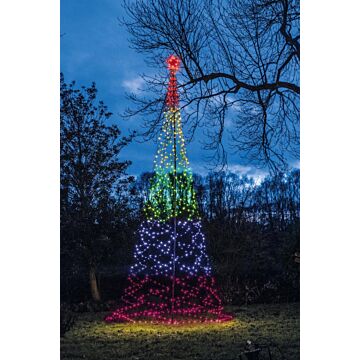 LED Baum mit Stern 500 cm RGB - Anna’s Collection