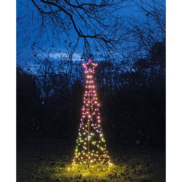 LED Baum mit Stern auf Ständer 200 cm RGB - Anna’s Collection