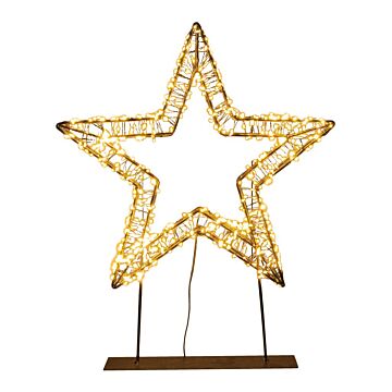 Stern 3D 1200LED Classic Warm Metall Schwarz 56 cm