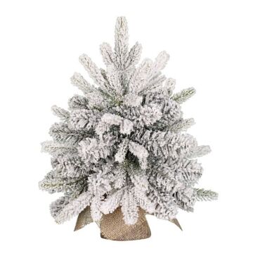 Weihnachtsbaum Grimshaw mit burlap frosted grün 45 cm - Black Box