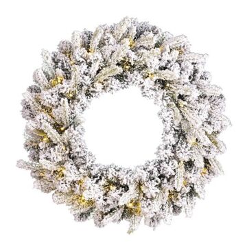 Kranz Grimshaw 40LED frosted grün Ø 60 cm - Black Box