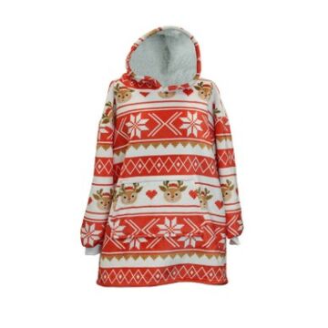 Oversized Christmas Hoodie 70 x 50 x 87 cm rot - Unique Living