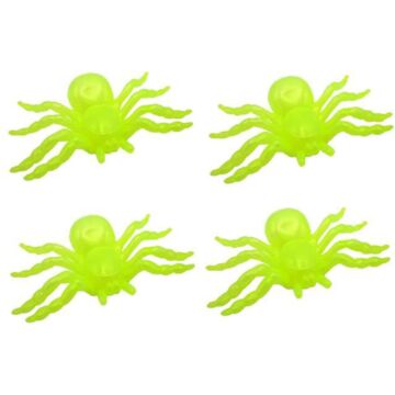 Halloween Spinnen Glow set van 4