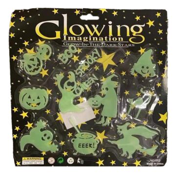 Halloween- Glow-in-the-dark-Figuren 12-teilig