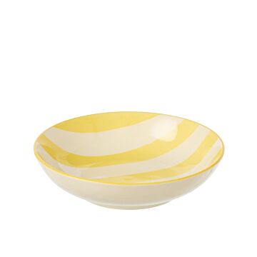 Tiefer Teller gestreift gelb Ø 20 cm