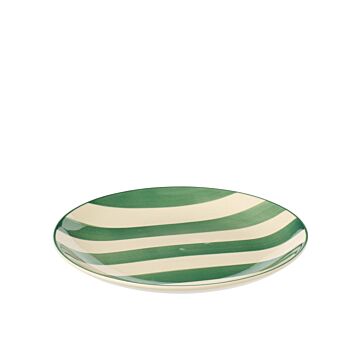 Dessertteller mit Streifen grün Ø 19,7 cm