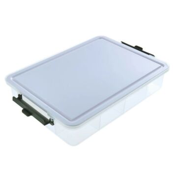 Große Snackbox mit Kunststoffdeckel 40,5 cm