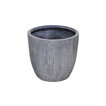 Blumentopf Nora Egg Pot Washed Grey Ø 39 cm - Mega Collections