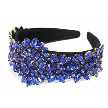 Haarband strass Blau