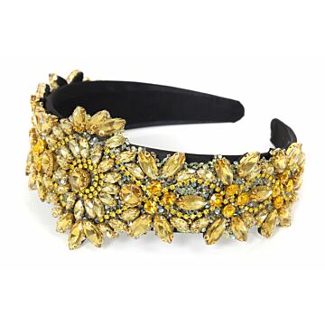 Haarband strass Gold