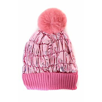 Skimütze metallic Pink