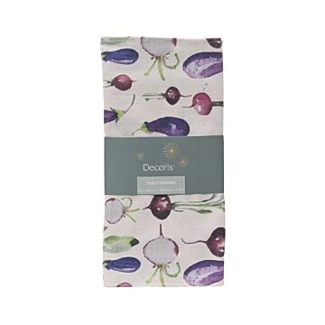 Tischläufer lila Gemüse 140 cm