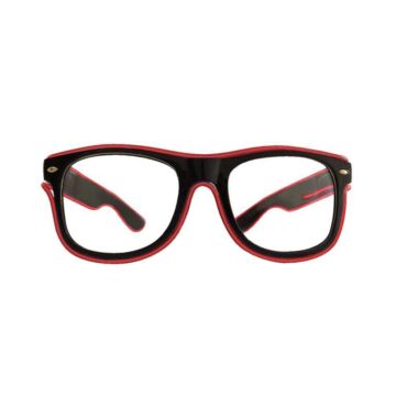 Brille LED rot