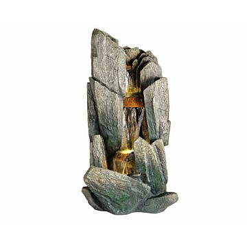 Brunnen aus Polyresin naturfarben 98 cm - Lumineo