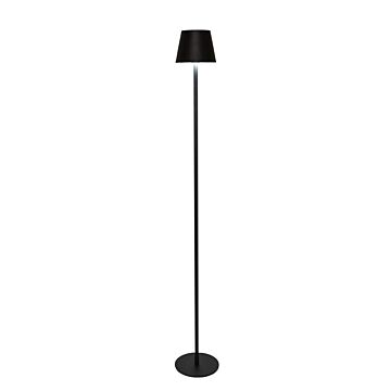 Wiederaufladbare Stehlampe matt schwarz inkl. USB-Kabel 1,2 Meter