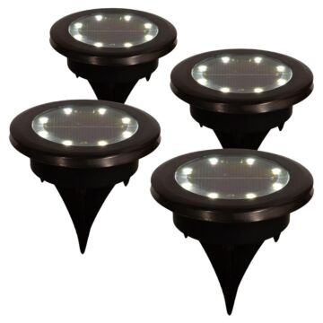 Solar Bodenspot titan Set von 4 7,3 cm