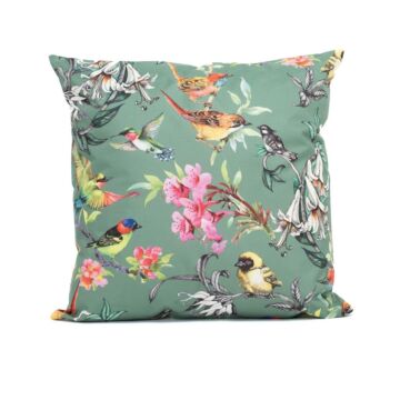 Außenkissen Vögel grün 60 cm