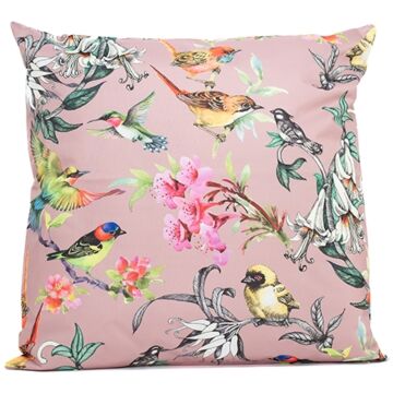 Outdoor-Kissen Vogel rosa 60 cm