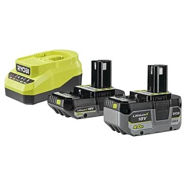 ONE+™ 18V 1x 2,0 Ah & 1x 4,0 Ah Lithium+ Akku & Ladegerät Set - RYOBI