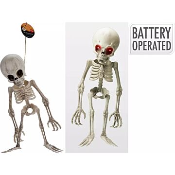 Alien Skelett Dekoration mit Licht 40 cm