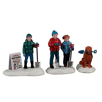 Lemax Neighborhood Snow Shovelers Set mit 3 Stück