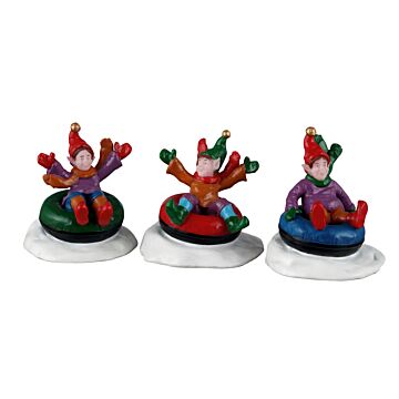 Lemax Snow Tubers Set mit 3 Stück