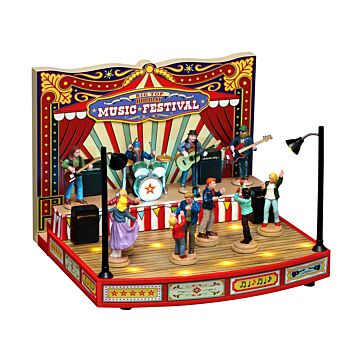 Lemax Big Top Holiday Music Festival inklusive Adapter 74254, 550 mA (weiß)